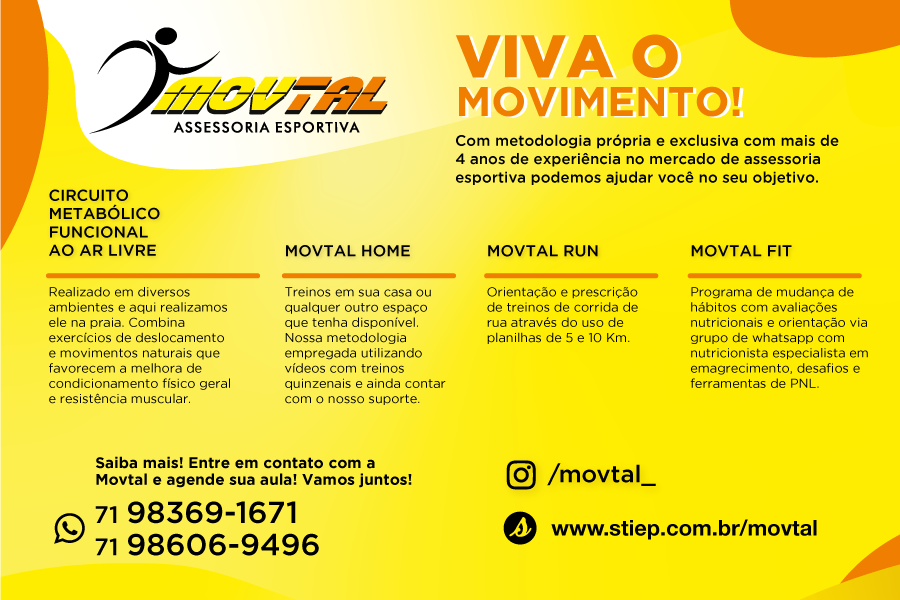 Movtal Assessoria Esportiva - Exercício físico na praia de Salvador